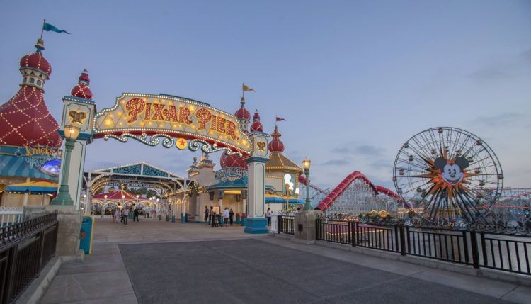 Opening of Pixar Pier